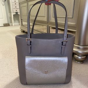 Like new silver and grey Michael Kors shoulder bag
